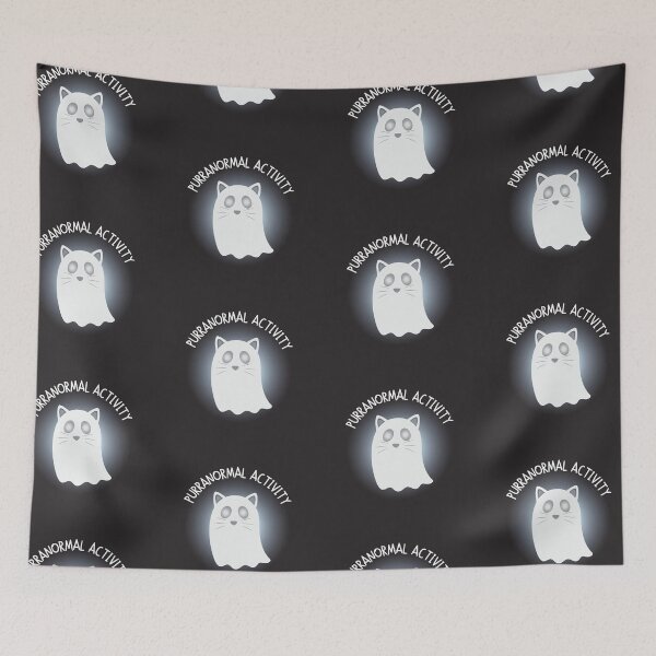 Item preview, Ghost Cat Purranormal Activity designed and sold by SashimiCatDesigns.
