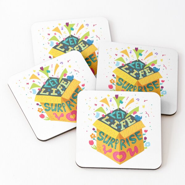 Item preview, Let Life Surprise You Positive Life Quote Motivational Gift designed and sold by RetroMini2026.