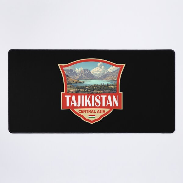 Item preview, Tajikistan Illustration Retro Badge designed and sold by KrisSidDesigns.