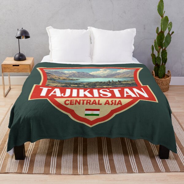 Item preview, Tajikistan Illustration Retro Badge designed and sold by KrisSidDesigns.
