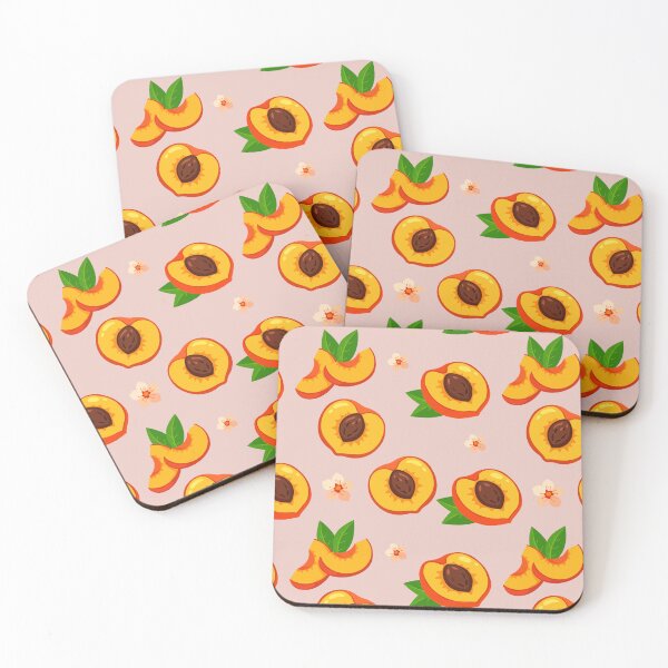 Item preview, Peach Orchard Fruit Pattern designed and sold by BetweenForms.