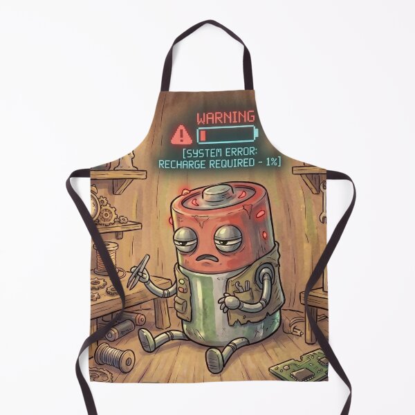 Item preview, Low Battery Creature designed and sold by Candlelit Catastrophes.