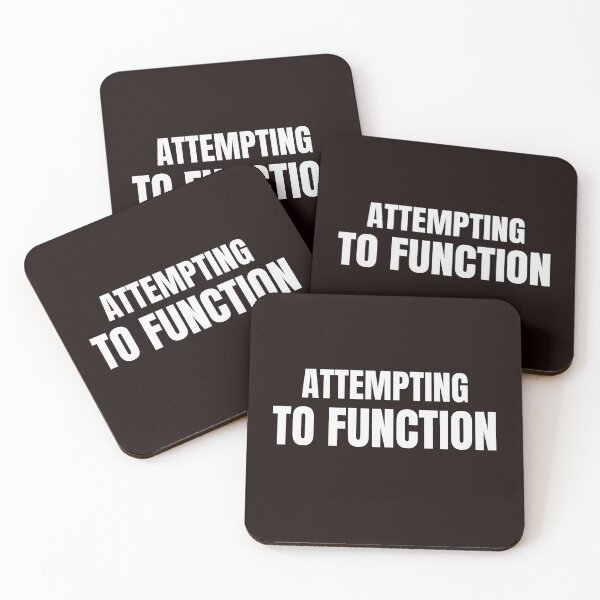 Item preview, Attempting to Function Funny Introvert Quote designed and sold by ArtPer-design.
