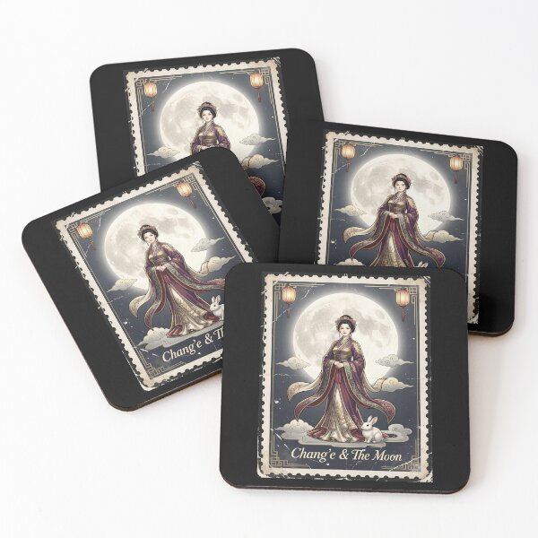 Item preview, Chang’e & The Moon Vintage Stamp Collection designed and sold by CallisC-Arts.