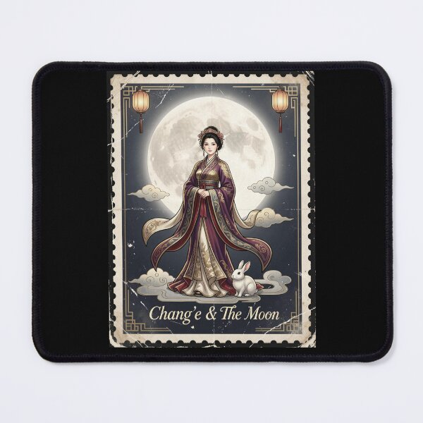 Item preview, Chang’e & The Moon Vintage Stamp Collection designed and sold by CallisC-Arts.