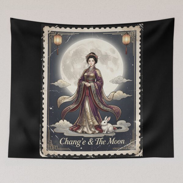 Item preview, Chang’e & The Moon Vintage Stamp Collection designed and sold by CallisC-Arts.