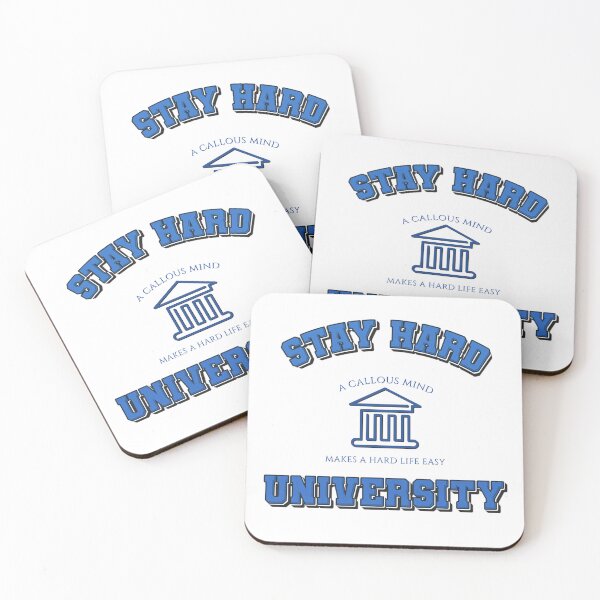 Item preview, Stay Hard University Blue designed and sold by cowboyofsteel.