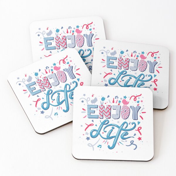 Item preview, Enjoy Life Positive Motivational Optimism Lifestyle designed and sold by RetroMini2026.