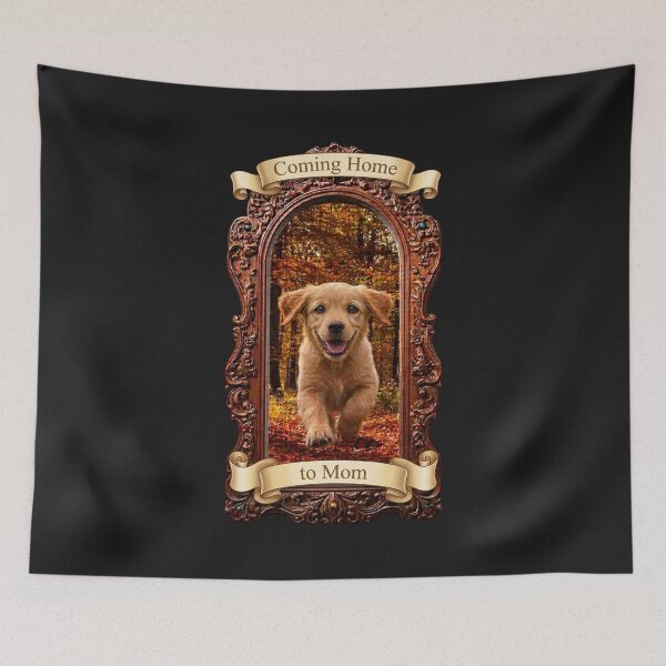 Item preview, Golden Retriever Coming Home to Mom - Dog Lover Gift designed and sold by GoGreenlove.