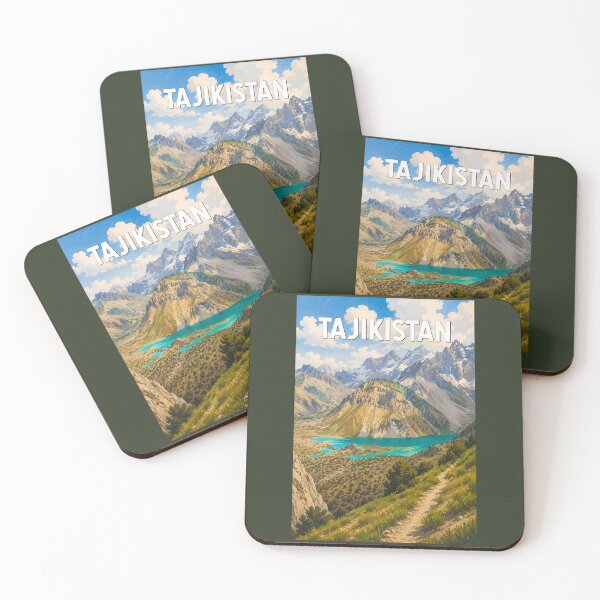 Item preview, Tajikistan Illustration Travel Art Vintage designed and sold by KrisSidDesigns.