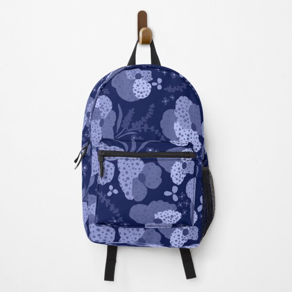 Item preview, Midnight Blue Textured Floral Pattern designed and sold by AneissPiaf.