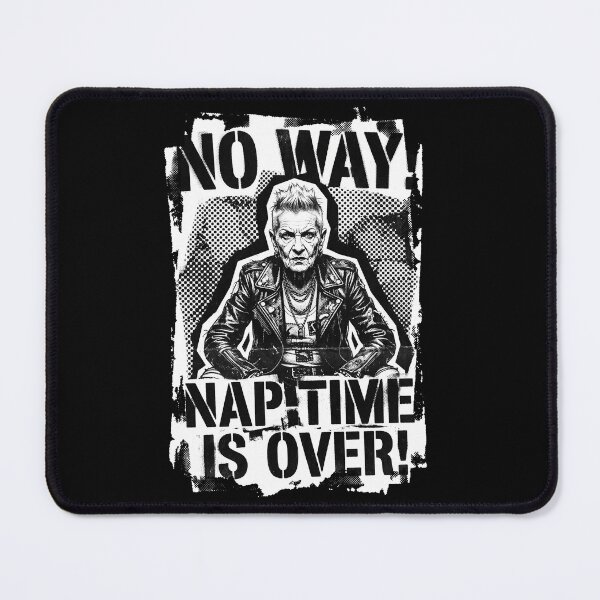 Item preview, UNFILTERED No.2: Nap Time Is Over - Punk Rock Rebel Grandma Aesthetic designed and sold by NO BEAVER NO PUNK.