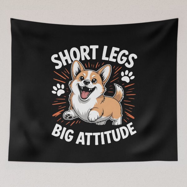 Item preview, Short Legs Big Attitude Corgi Dog designed and sold by MooonTees.