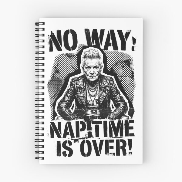 Item preview, UNFILTERED No.2: Nap Time Is Over - Punk Rock Rebel Grandma Aesthetic designed and sold by NO BEAVER NO PUNK.