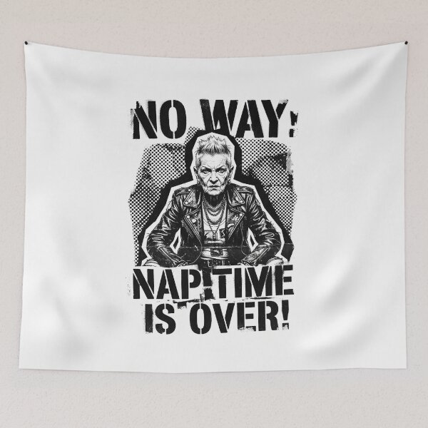 Item preview, UNFILTERED No.2: Nap Time Is Over - Punk Rock Rebel Grandma Aesthetic designed and sold by NO BEAVER NO PUNK.