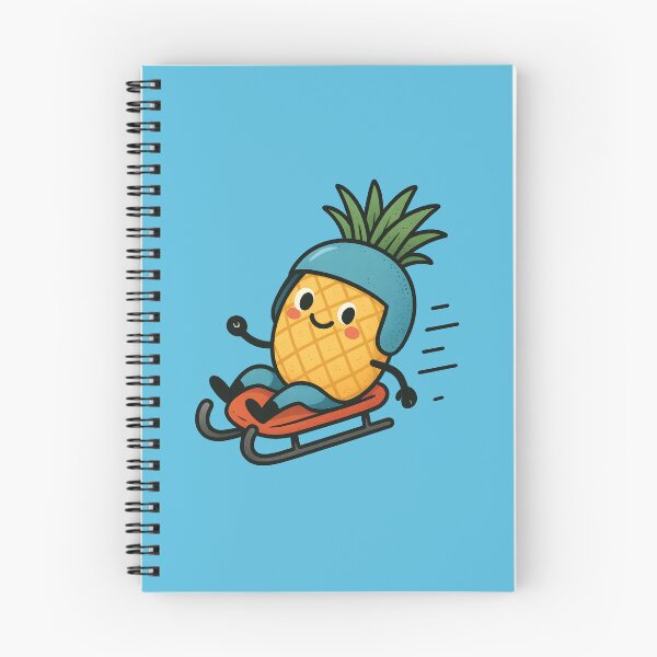 Item preview, Funny Pineapple Riding a Sled designed and sold by AlchemyColor.