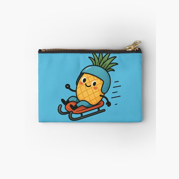 Item preview, Funny Pineapple Riding a Sled designed and sold by AlchemyColor.