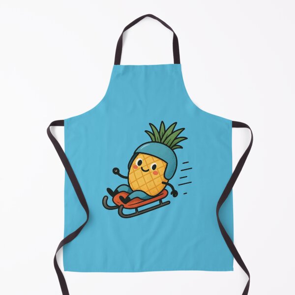 Item preview, Funny Pineapple Riding a Sled designed and sold by AlchemyColor.