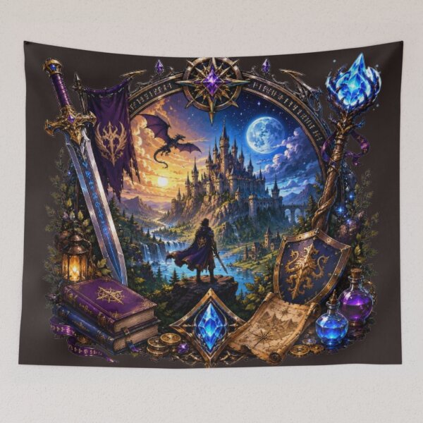 Item preview, Chronicles of the Moon Kingdom | Epic Fantasy RPG Art designed and sold by Tanu Biswas.