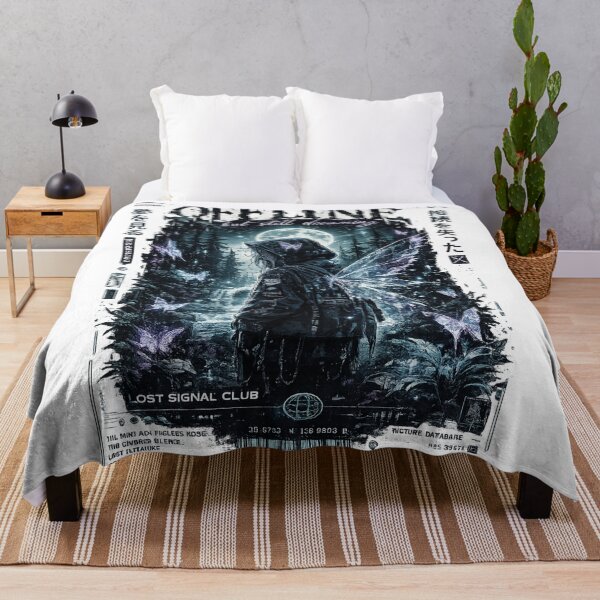 Item preview, Offline But Still Dreaming – Dark Anime Forest Fairy | Sad Aesthetic Lost Signal Club designed and sold by MartBook.