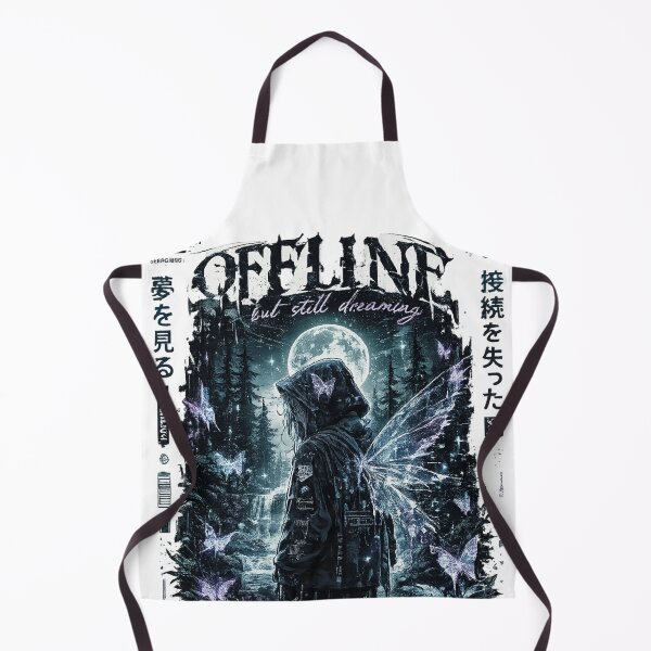 Item preview, Offline But Still Dreaming – Dark Anime Forest Fairy | Sad Aesthetic Lost Signal Club designed and sold by MartBook.