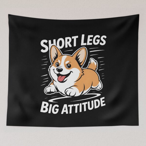 Item preview, Short Legs Big Attitude Corgi Dog designed and sold by MooonTees.