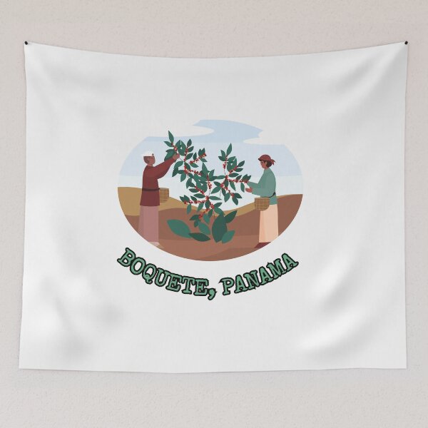 Item preview, Boquete Panama Coffee Harvest Bushes Red Berries Stylistic  designed and sold by julyperson.
