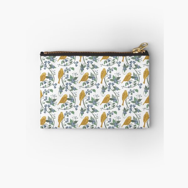 Item preview, Vintage Yellow Bird Floral Pattern – Cottagecore Botanical Seamless Design designed and sold by olenapetol.
