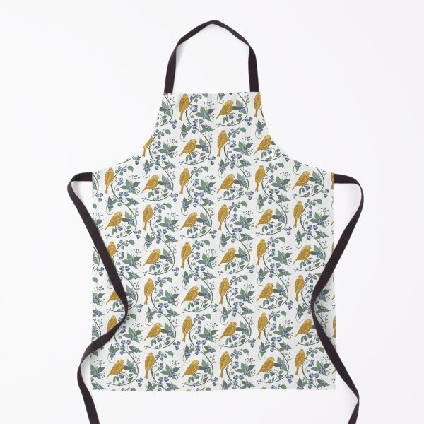 Item preview, Vintage Yellow Bird Floral Pattern – Cottagecore Botanical Seamless Design designed and sold by olenapetol.