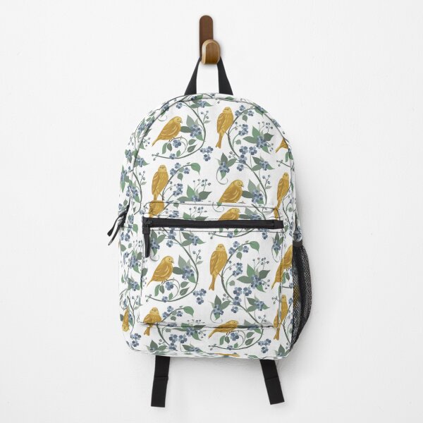 Item preview, Vintage Yellow Bird Floral Pattern – Cottagecore Botanical Seamless Design designed and sold by olenapetol.