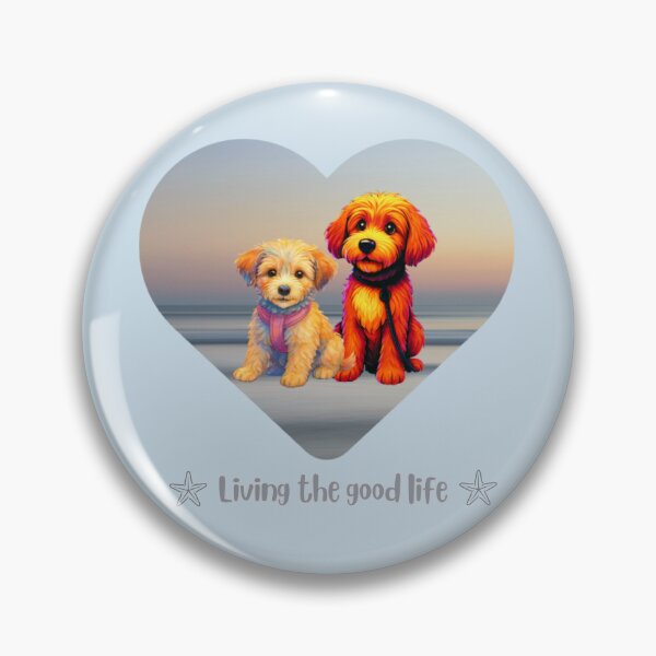 Item preview, Pups living the god life at the beach designed and sold by Doodles Down South.
