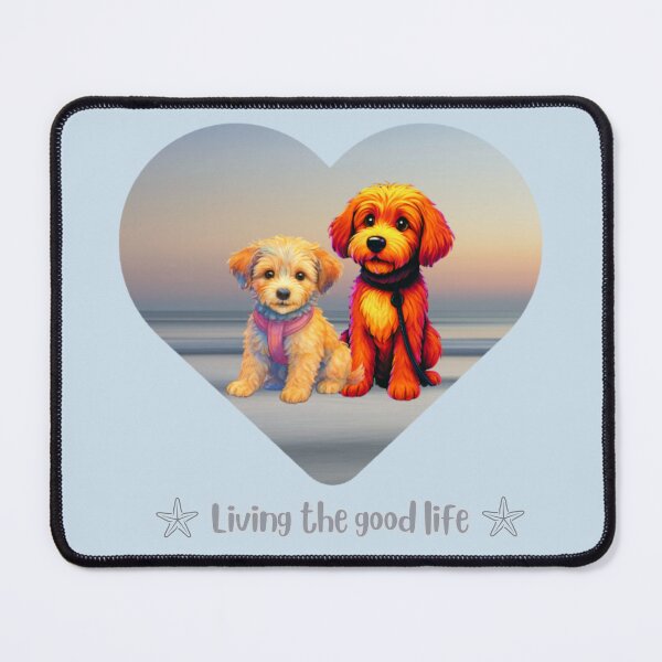 Item preview, Pups living the god life at the beach designed and sold by Doodles Down South.