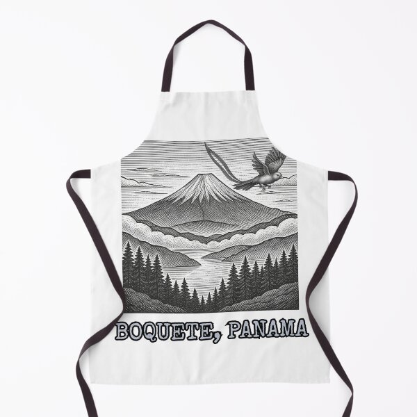 Item preview, Retro Quetzal Cloudforest Volcano in Boquete Panama designed and sold by julyperson.
