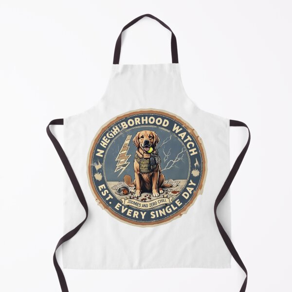 Item preview, Golden Retriever Neighborhood Watch Funny Dog Mom designed and sold by PawsRetroStudio.