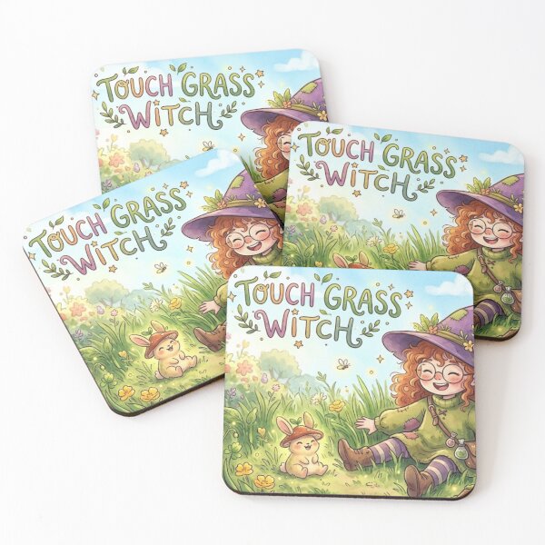 Item preview, Touch Grass Witch  designed and sold by Candlelit Catastrophes.