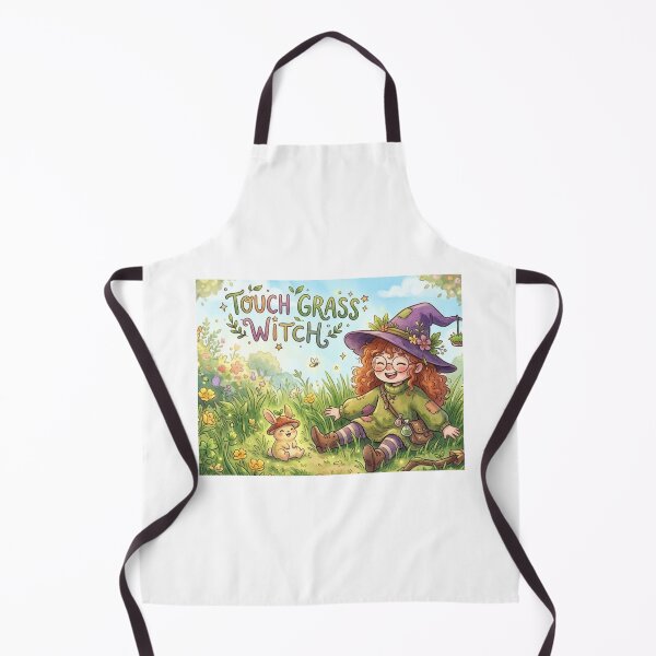 Item preview, Touch Grass Witch  designed and sold by Candlelit Catastrophes.