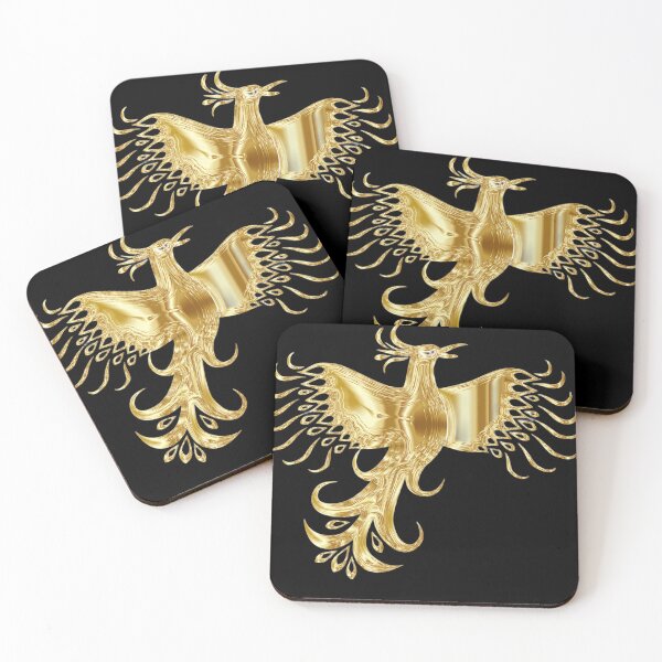 Item preview, Elngant Golden Swan Timeless Luxury Artistic Decorative Wall Illustration designed and sold by Rawafi Art Studio.