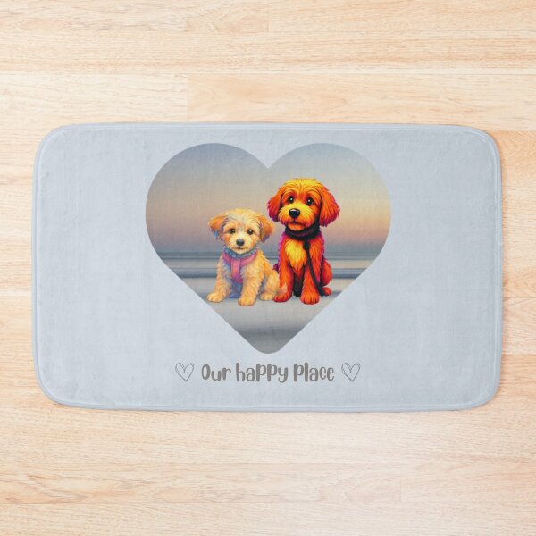 Item preview, Pups in their happy place - the beach designed and sold by Doodles Down South.