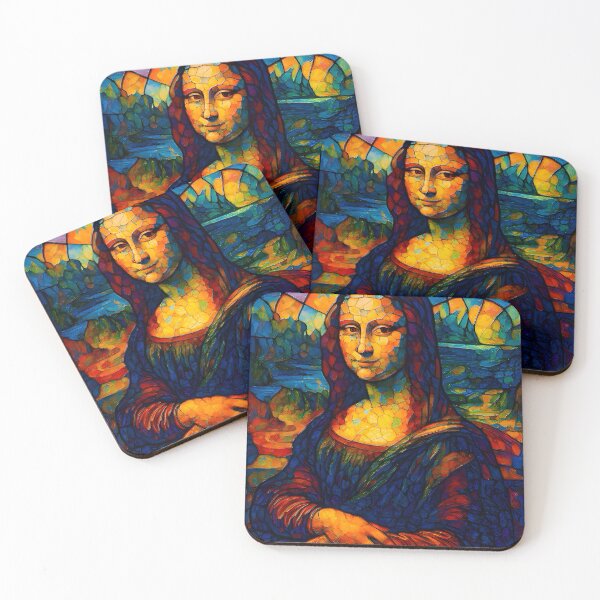 Item preview, Mona Lisa in Stained Glass designed and sold by TinCatOutPost.