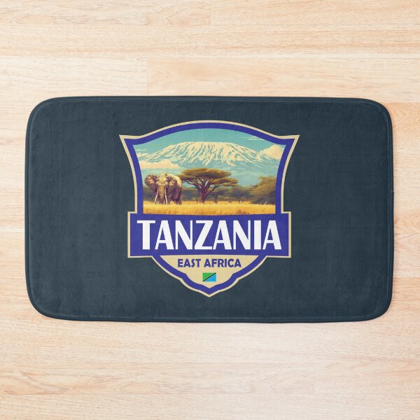 Item preview, Tanzania Illustration Retro Badge designed and sold by KrisSidDesigns.
