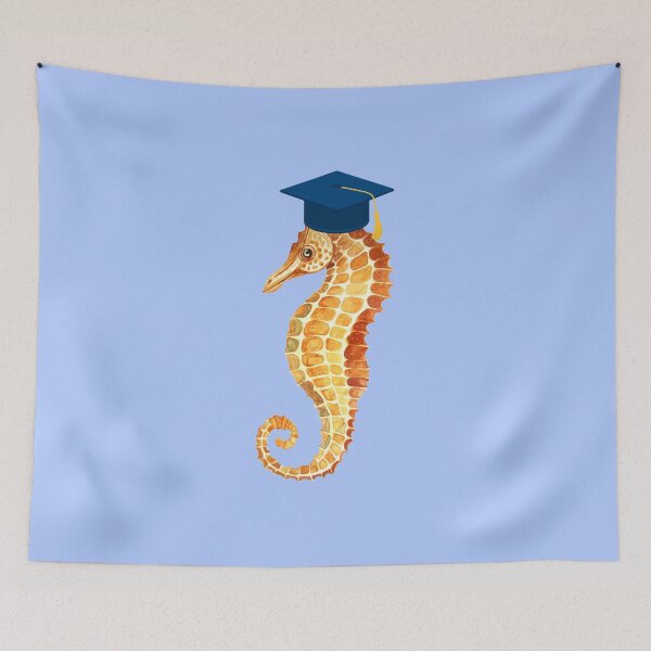 Item preview, Watercolor Seahorse Graduate Class of 2026 designed and sold by creativerooney.