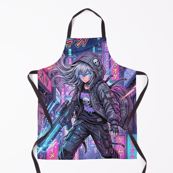 Item preview, Anime Warrior Girl Design Print designed and sold by BigBoyFunky.