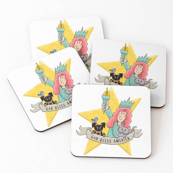 Item preview, Cute God Bless America Liberty girl designed and sold by conklinephotos.
