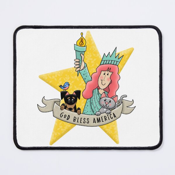 Item preview, Cute God Bless America Liberty girl designed and sold by conklinephotos.