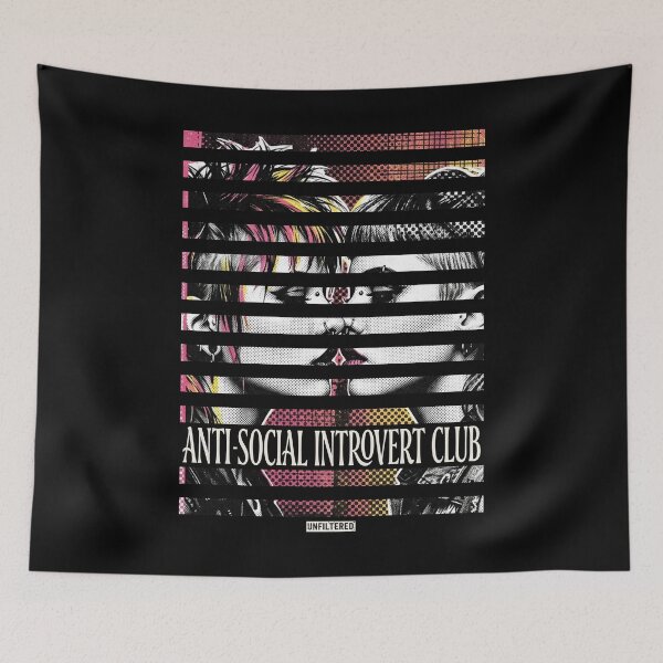 Item preview, UNFILTERED No.5: ANTI-SOCIAL INTROVERT CLUB designed and sold by NO BEAVER NO PUNK.