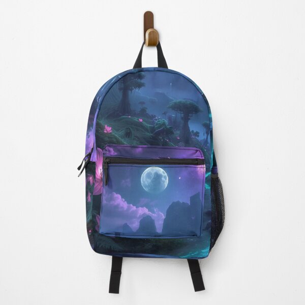 Item preview, Pandora Inspired Alien Paradise with Twin Moons and Glowing Forest designed and sold by Luminous Wilds.