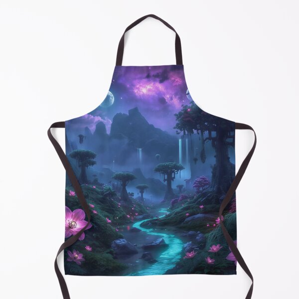 Item preview, Pandora Inspired Alien Paradise with Twin Moons and Glowing Forest designed and sold by Luminous Wilds.
