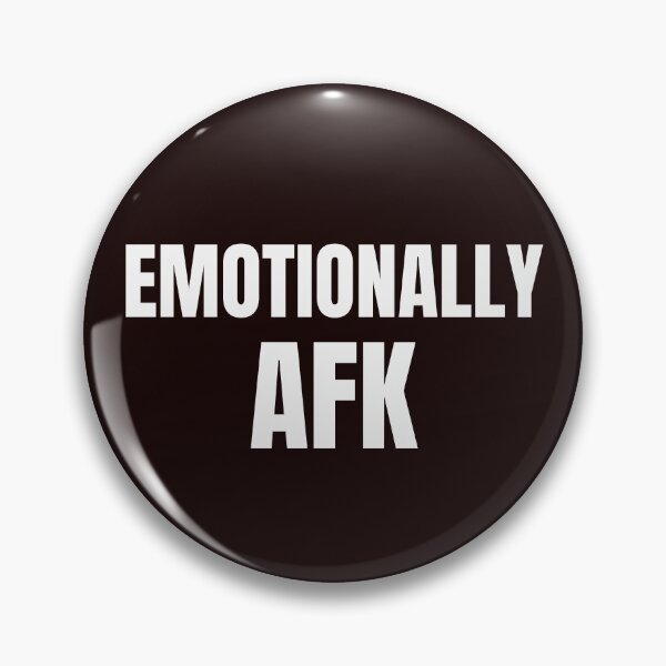 Item preview, Emotionally AFK Funny Introvert Quote designed and sold by ArtPer-design.