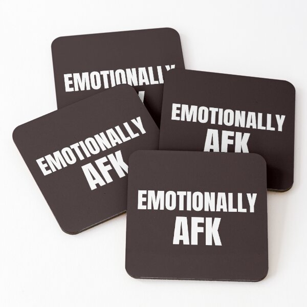 Item preview, Emotionally AFK Funny Introvert Quote designed and sold by ArtPer-design.