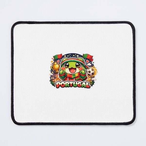 Item preview, Cute Kawaii Frog Soccer Fan Portugal Sticker designed and sold by Cozy404Lab.